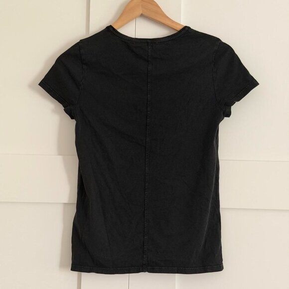 Madewell Essential Slim Tee in Lightweight Cotton in Jet Black, Size Small - Picture 10 of 10